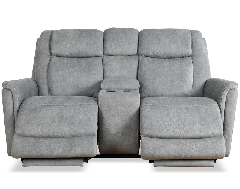 Parker Living Linus - Hudson Grey Zero Gravity Power Reclining Console Loveseat