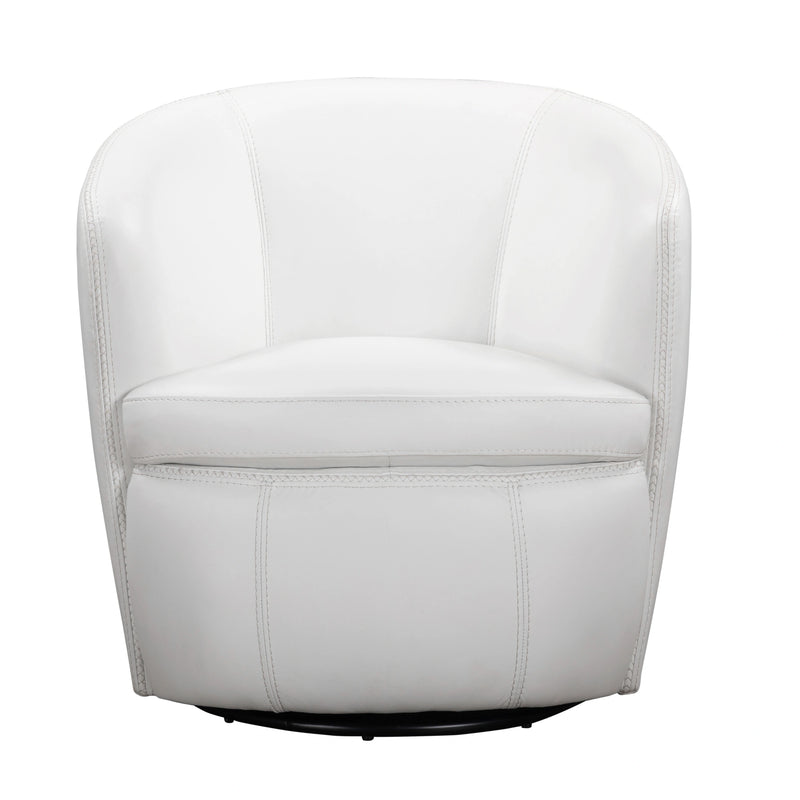 Parker Living Barolo 100% Italian Leather Swivel Club Chair Two Pack