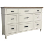 Parker House Americana Modern Bedroom Queen Platform Bed 2 Nightstands Dresser with Mirror and Chest