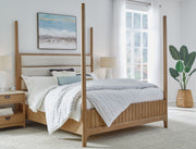 Parker House Escape - Bedroom King Poster Bed with 2 Nightstands
