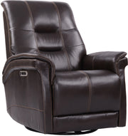 Parker Living Carnegie - Verona Coffee - Powered By Freemotion Cordless Power Swivel Glider Recliner