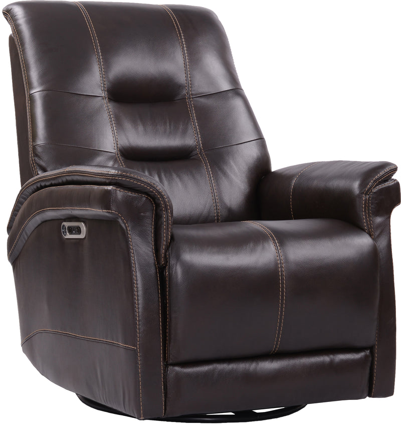 Parker Living Carnegie - Verona Coffee - Powered By Freemotion Cordless Power Swivel Glider Recliner Two Pack