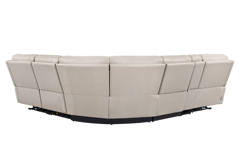 Parker Living Easton - Steamboat Brown 6 Piece Zero Gravity Power Reclining Sectional with Power Adjustable Headrests