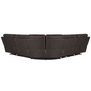Parker Living Easton - Steamboat Brown 7 Piece Zero Gravity Power Reclining Sectional with Power Adjustable Headrests