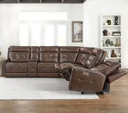 Parker Living Canterbury - Acorn 6 Piece Zero Gravity Modular Power Reclining Sectional