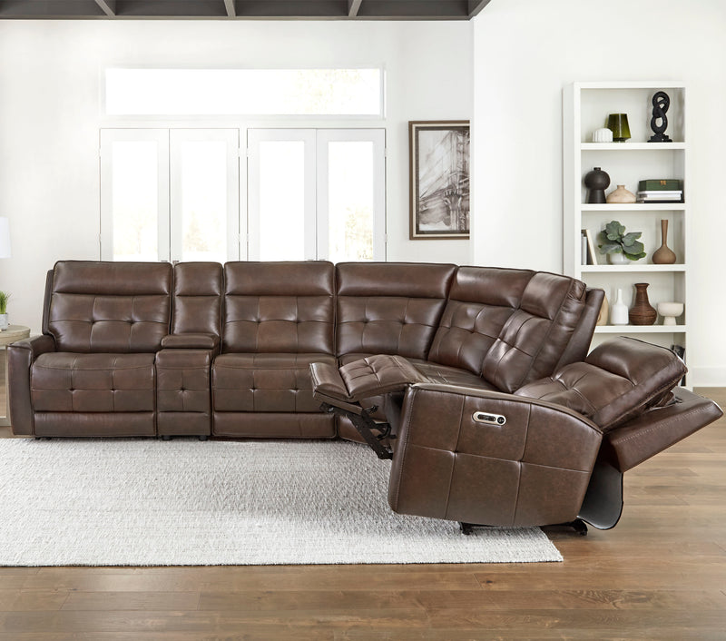 Parker Living Canterbury - Acorn 6 Piece Zero Gravity Modular Power Reclining Sectional