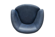 Parker Living Barolo 100% Italian Leather Swivel Club Chair Two Pack