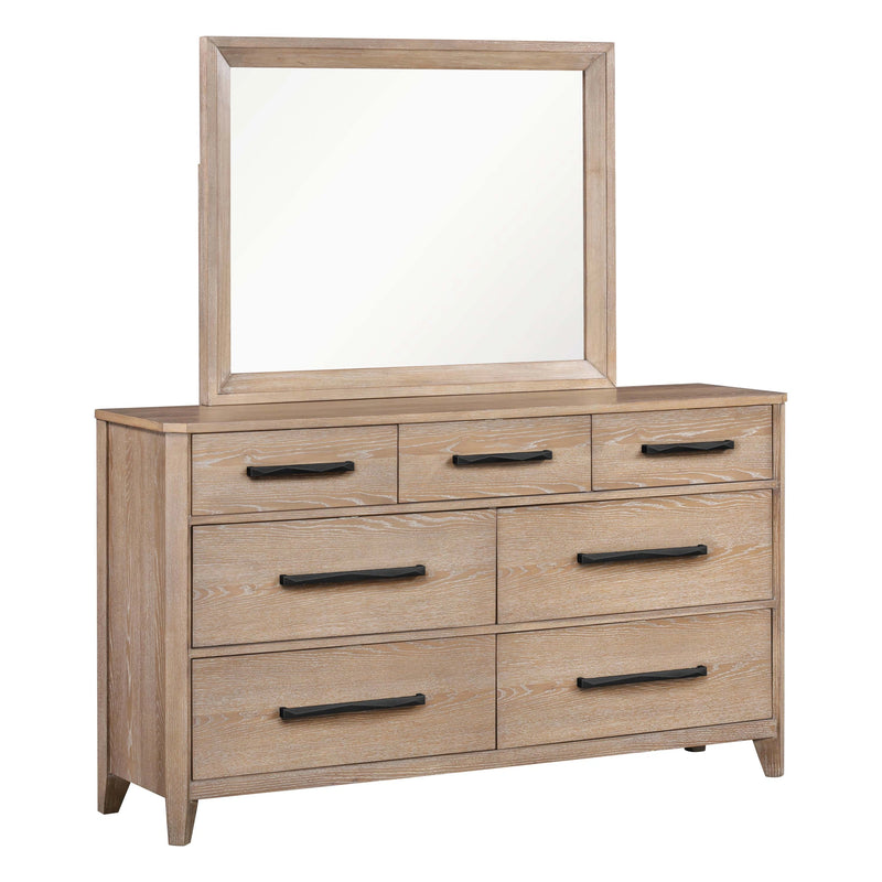 Parker House Breckenridge - Bedroom Queen Bed 2 Nightstands and Dresser with Mirror