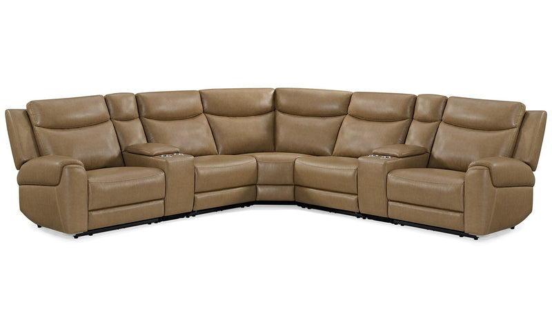 Parker Living Momentum 7 Piece Modular Power Reclining Sectional with Power Adjustable Headrests