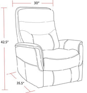 Parker Living Gemini - Rouge Swivel Glider Recliner