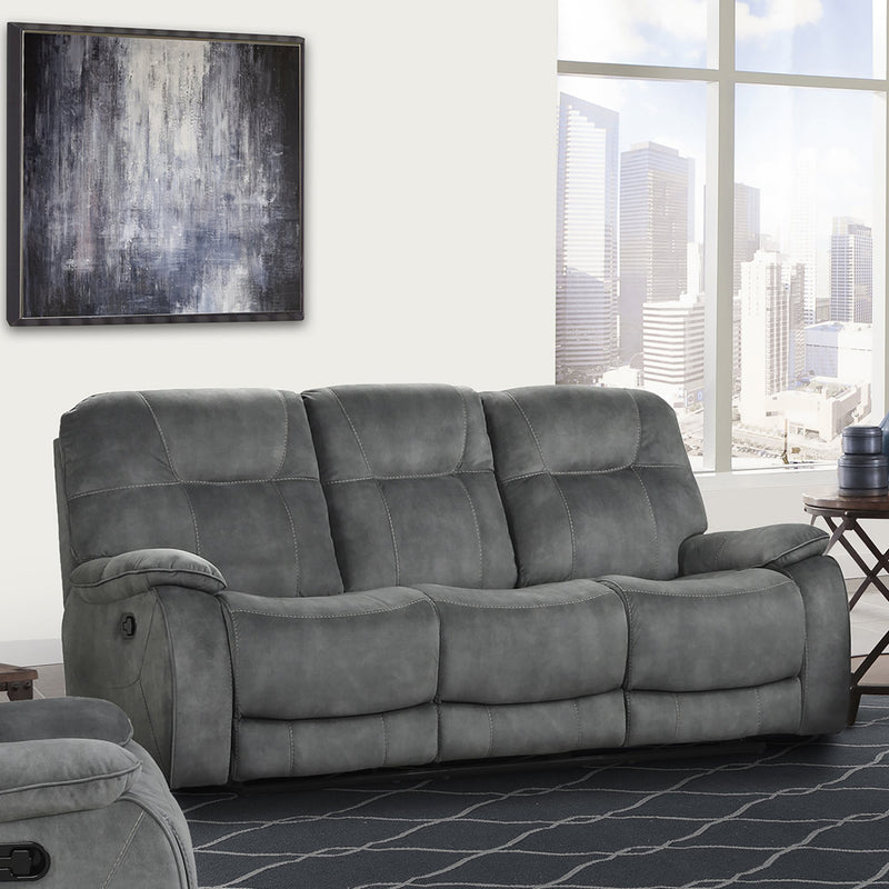 Parker Living Cooper - Shadow Grey Manual Reclining Sofa Loveseat and Recliner