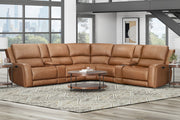 Parker Living Belmont 7 Piece Zero Gravity Power Reclining Sectional with Power Adjustable Headrests
