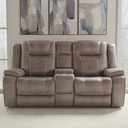 Parker Living Blake - Desert Taupe Reclining Console Loveseat