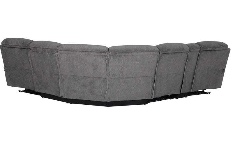 Parker Living Alpine - Airy Midnight 6 Piece Zero Gravity Power Reclining Sectional with Power Adjustable Headrests