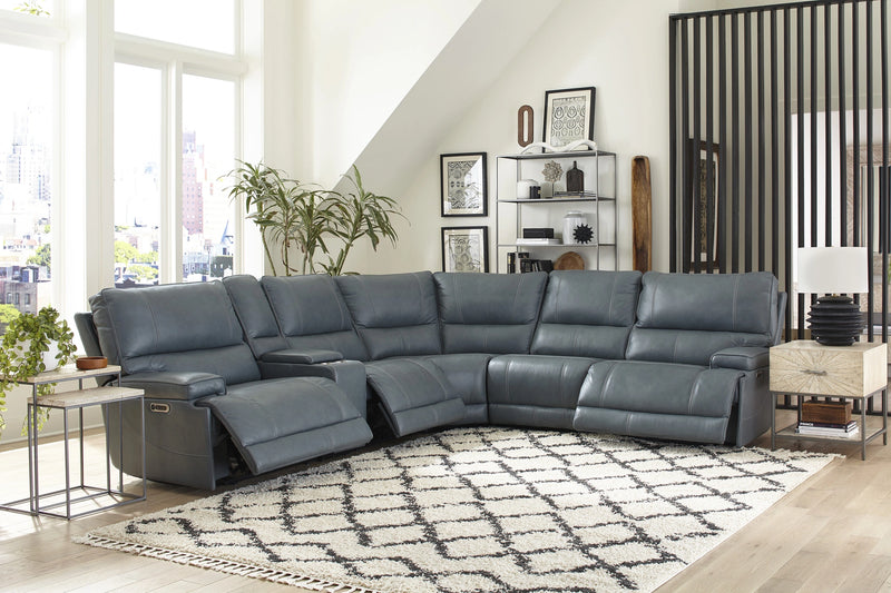 Parker Living Whitman - Powered By Freemotion 6 Piece Modular Power Reclining Sectional with Power Adjustable Headrests