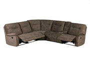 Parker Living Cooper - Shadow Brown 6 Piece Modular Manual Reclining Sectional
