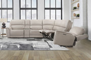 Parker Living Easton - Steamboat Brown 6 Piece Zero Gravity Power Reclining Sectional with Power Adjustable Headrests