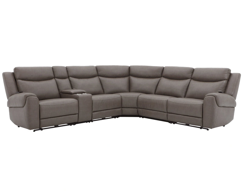 Parker Living Momentum 6 Piece Modular Power Reclining Sectional with Power Adjustable Headrests