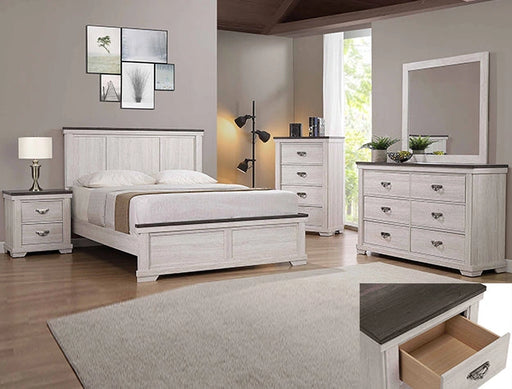 Crown Mark Furniture Leighton 4 Drawer Chest in White image