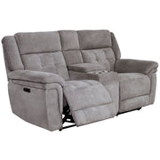 Parker Living Richland - Bristol Grey Power Reclining Console Loveseat