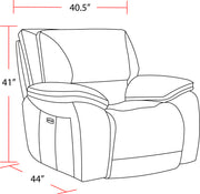 Parker Living Vail - Burnt Sienna Power Recliner Two Pack