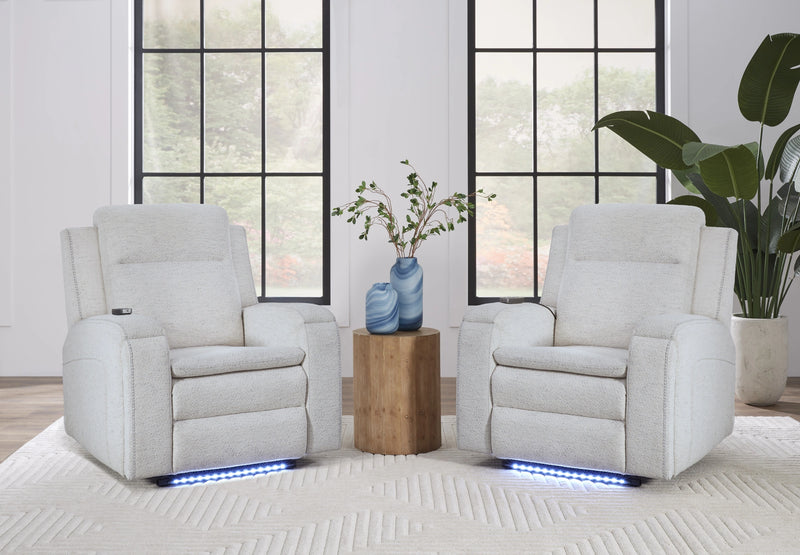 Parker Living Armstrong Power Recliner with Heat Massage and Auto-Glide Two Pack
