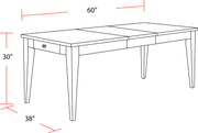 Parker House Americana Modern Dining 60 In. Rectangular Extendable Dining Table
