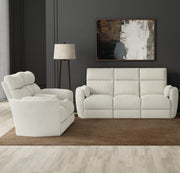 Parker Living Radius - Mega Ivory Power Reclining Sofa and Loveseat