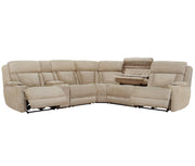 Parker Living Dalton 6 Piece Modular Power Reclining Sectional with Power Adjustable Headrests