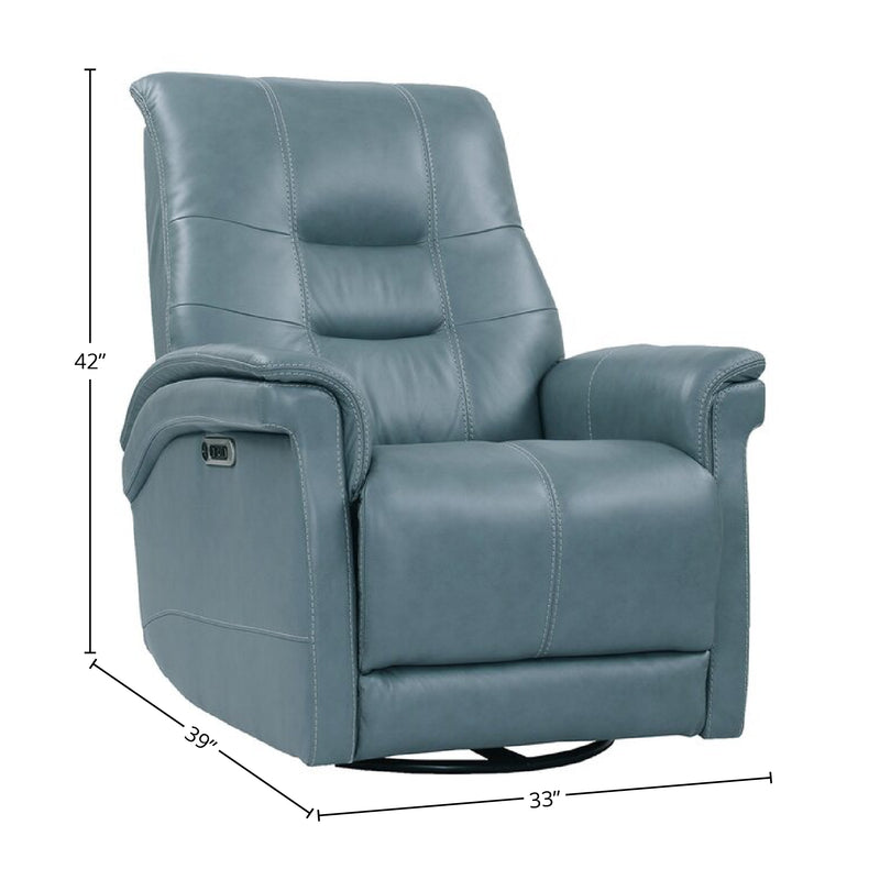 Parker Living Carnegie - Verona Azure - Powered By Freemotion Cordless Power Swivel Glider Recliner Two Pack