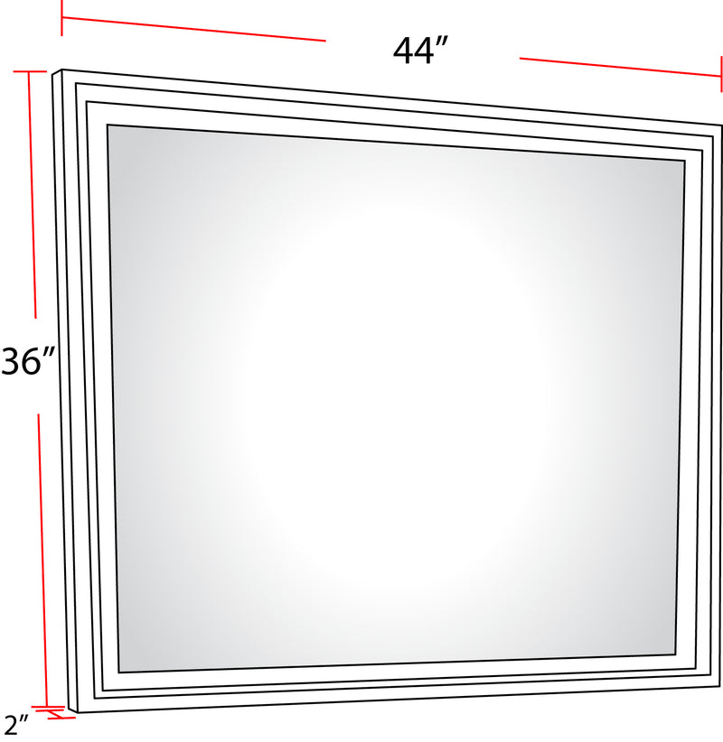 Parker House Americana Modern Bedroom Beveled Landscape Mirror