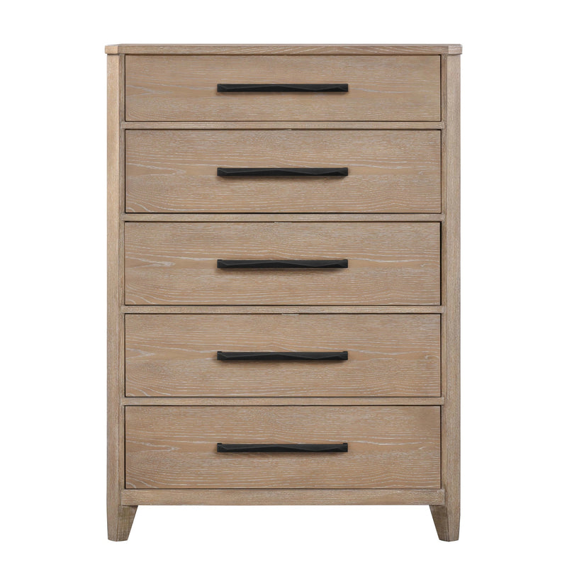 Parker House Breckenridge - Bedroom Queen Bed 2 Nightstands Dresser with Mirror and Chest