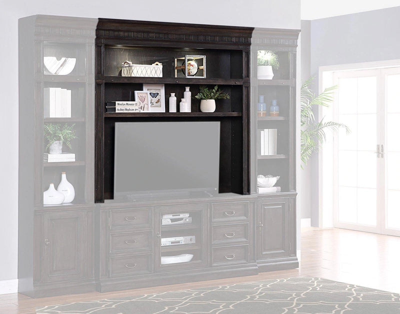 Parker House Washington Heights 66 in. TV Hutch in Washed Charcoal