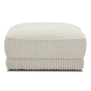 Parker Living Utopia - Mega Ivory Ottoman with Casters