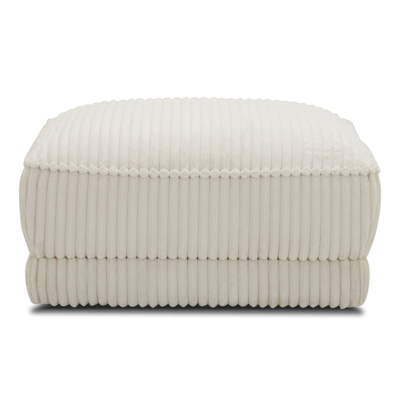 Parker Living Utopia - Mega Ivory Ottoman with Casters