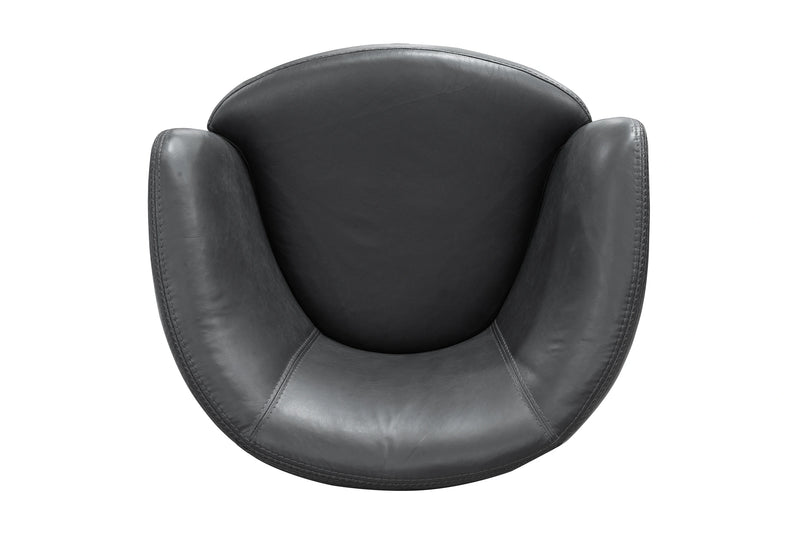 Parker Living Barolo 100% Italian Leather Swivel Club Chair Two Pack