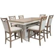 Parker House Americana Modern Dining 72 inch Island Counter Height Extendable Dining Table