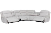 Parker Living Alpine - Airy Midnight 6 Piece Zero Gravity Power Reclining Sectional with Power Adjustable Headrests