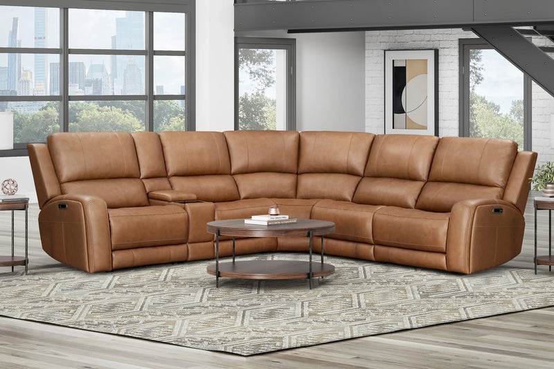 Parker Living Belmont 6 Piece Zero Gravity Power Reclining Sectional with Power Adjustable Headrests