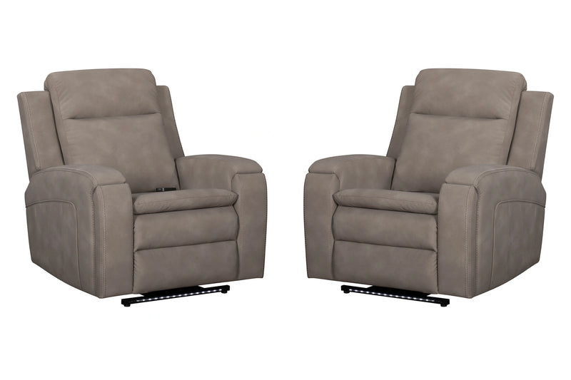 Parker Living Armstrong Power Recliner with Heat Massage and Auto-Glide Two Pack