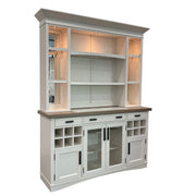Parker House Americana Modern Dining 69 inch Buffet and Hutch with Quartz Insert