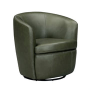 Parker Living Barolo 100% Italian Leather Swivel Club Chair Two Pack