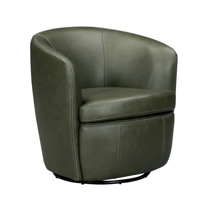 Parker Living Barolo 100% Italian Leather Swivel Club Chair Two Pack