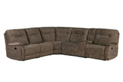 Parker Living Cooper - Shadow Brown 6 Piece Modular Manual Reclining Sectional
