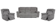 Parker Living Richland - Bristol Grey Power Reclining Sofa and Two Recliners