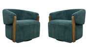 Parker Living Finley Swivel Accent Chair Two Pack