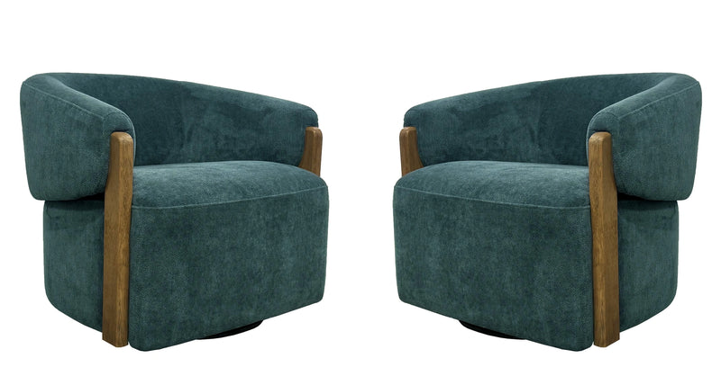 Parker Living Finley Swivel Accent Chair Two Pack