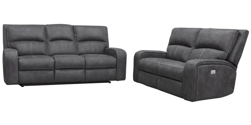 Parker Living Polaris - Slate Power Reclining Sofa and Loveseat