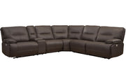 Parker Living Spartacus - Chocolate 6 Piece Modular Power Reclining Sectional with Power Adjustable Headrests