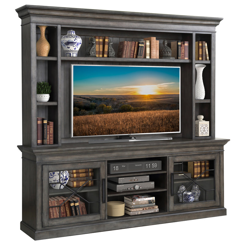 Parker House Sundance - Smokey Grey 92 In. Console with Hutch and Back Panel